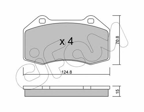 Cifam 822-651-0 Brake Pad Set, disc brake 8226510