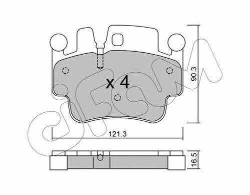 Cifam 822-657-0 Brake Pad Set, disc brake 8226570