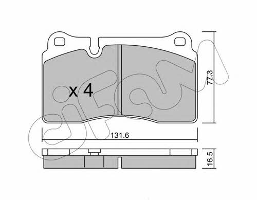 Cifam 822-659-0 Brake Pad Set, disc brake 8226590