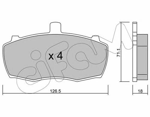 Cifam 822-692-0 Brake Pad Set, disc brake 8226920