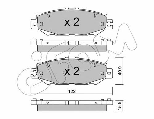 Cifam 822-759-1 Brake Pad Set, disc brake 8227591
