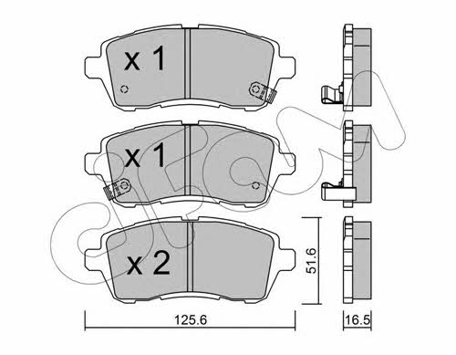 Cifam 822-793-1 Brake Pad Set, disc brake 8227931