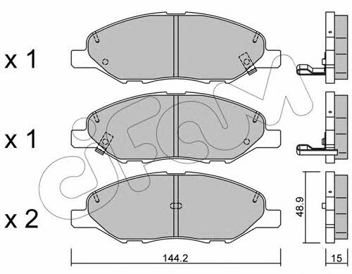 Cifam 822-811-0 Brake Pad Set, disc brake 8228110