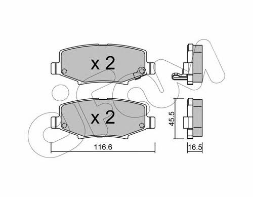 Cifam 822-863-0 Brake Pad Set, disc brake 8228630