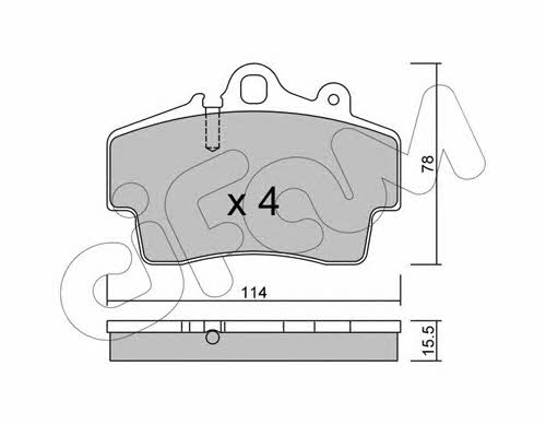 Cifam 822-891-0 Brake Pad Set, disc brake 8228910