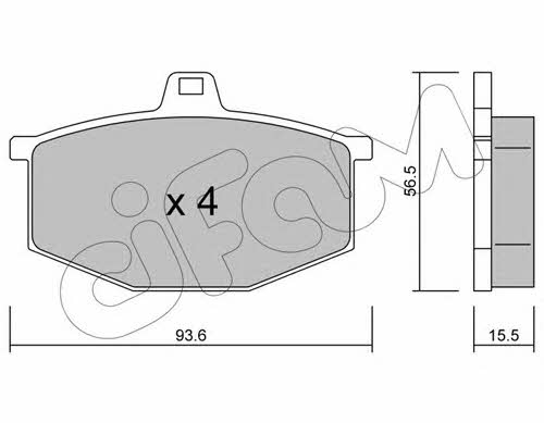 Cifam 822-012-0 Brake Pad Set, disc brake 8220120