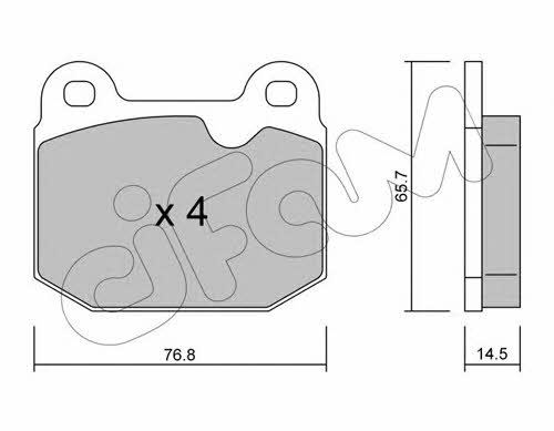 Cifam 822-013-3 Brake Pad Set, disc brake 8220133