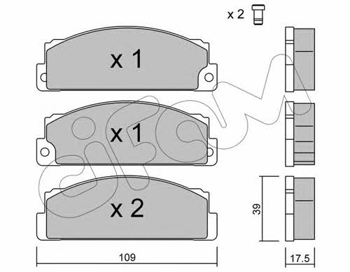 Cifam 822-102-0 Brake Pad Set, disc brake 8221020