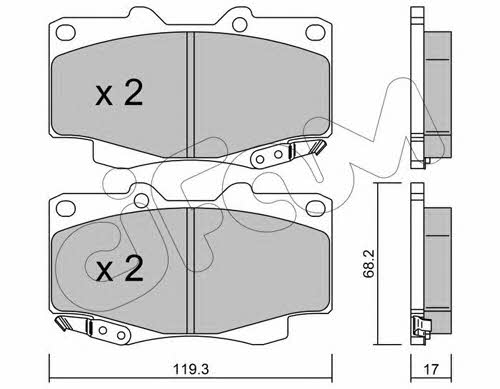 Cifam 822-129-1 Brake Pad Set, disc brake 8221291