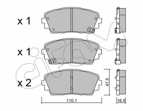 Cifam 822-941-0 Brake Pad Set, disc brake 8229410