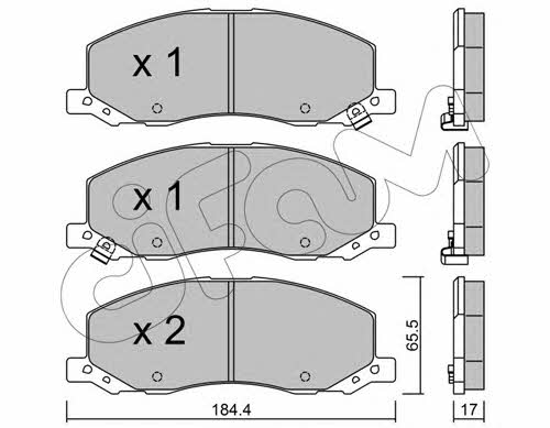 Cifam 822-923-0 Brake Pad Set, disc brake 8229230