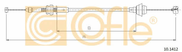 101412 Cofle Accelerator cable
