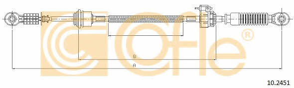Gearshift drive Cofle 10.2451