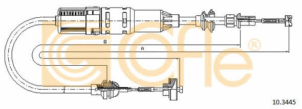 Cofle 10.3445 Clutch cable 103445