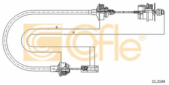 Cofle 11.2144 Clutch cable 112144