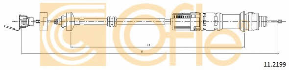 Clutch cable Cofle 11.2199