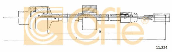 Cofle 11.224 Clutch cable 11224