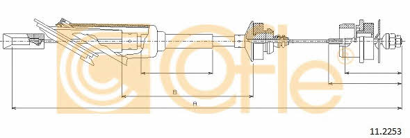 Cofle 11.2253 Clutch cable 112253