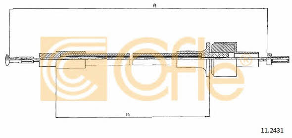 Cofle 11.2431 Clutch cable 112431
