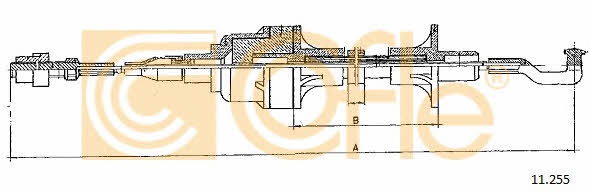 Cofle 11.255 Clutch cable 11255