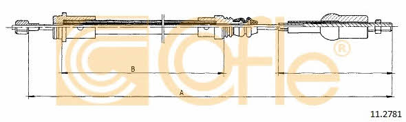 Cofle 11.2781 Clutch cable 112781