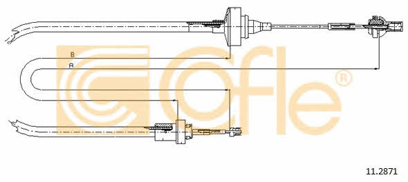 Cofle 11.2871 Clutch cable 112871