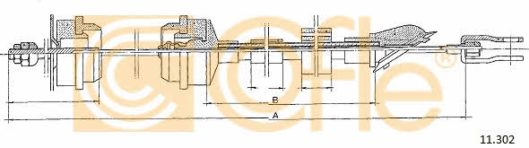 Cofle 11.302 Clutch cable 11302