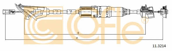 Cofle 11.3214 Clutch cable 113214