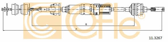 Cofle 11.3267 Clutch cable 113267