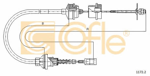 Clutch cable Cofle 1172.2