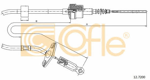 Cofle 12.7200 Clutch cable 127200
