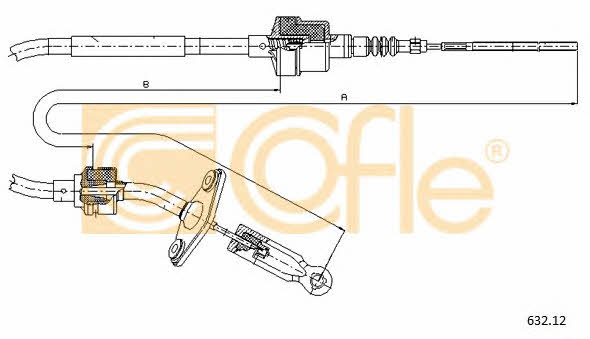 Cofle 632.12 Clutch cable 63212