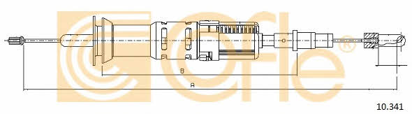 Cofle 10.341 Clutch cable 10341