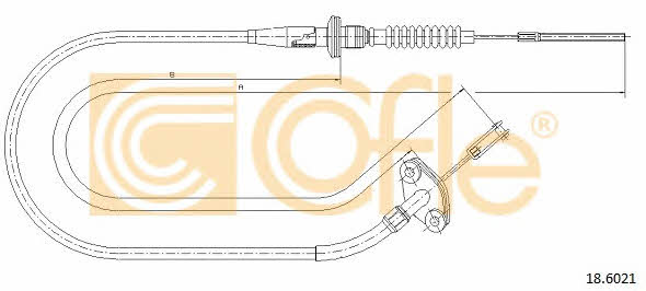 Cofle 18.6021 Clutch cable 186021
