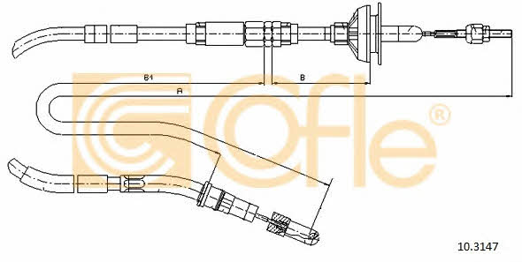 Cofle 10.3147 Clutch cable 103147