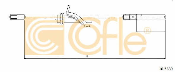 Cofle 10.5380 Cable Pull, parking brake 105380