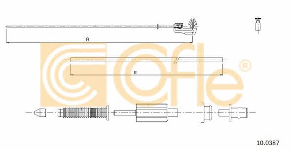 100387 Cofle Accelerator cable