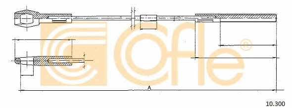 Cofle 10.300 Clutch cable 10300