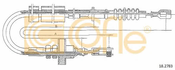 182783 Cofle Clutch cable