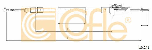 Cofle 10.241 Clutch cable 10241