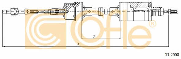 Cofle 11.2553 Clutch cable 112553