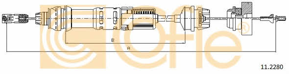 Cofle 11.2280 Clutch cable 112280