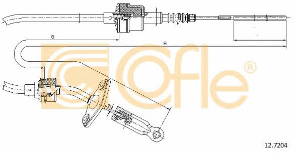 Cofle 12.7204 Clutch cable 127204