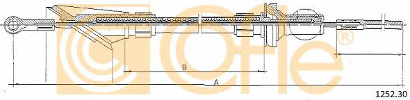 Clutch cable Fiat Uno: 125230 Cofle Clutch cable
