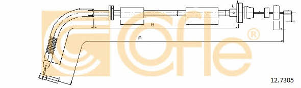 Cofle 12.7305 Accelerator cable 127305