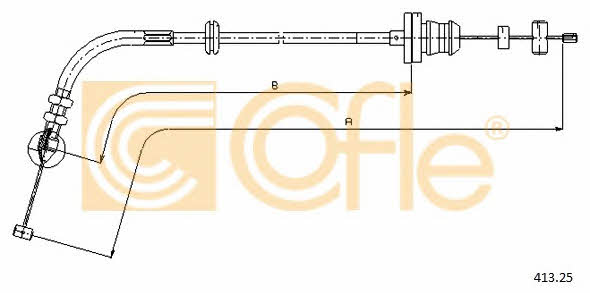 Cofle 413.22 Accelerator cable 41322