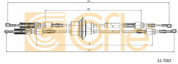 Cofle 12.7262 Gearshift drive 127262 127262 Cofle Gearshift drive