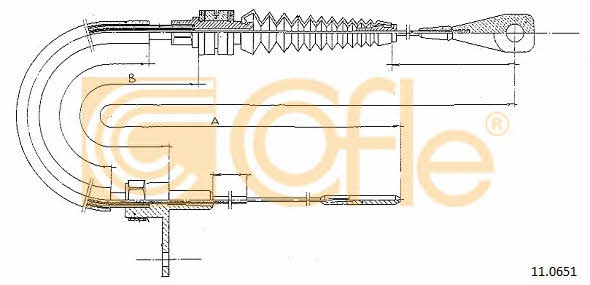 110651 Cofle Accelerator cable