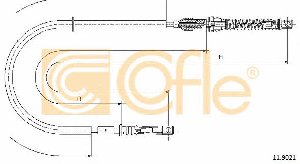 119021 Cofle Accelerator cable
