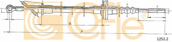 12522 Cofle Clutch cable